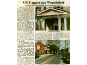 US-Flaggen aus Womelsdorf 25.05.2002 Siegener Zeitung